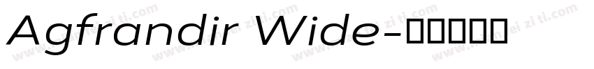 Agfrandir Wide字体转换